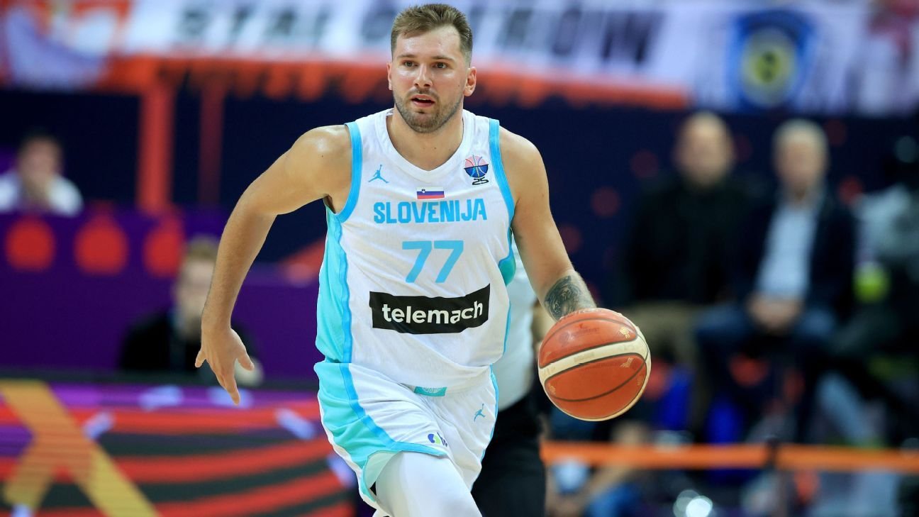 Luka Dončić scores 42 to carry Slovenia; Georgia stuns France