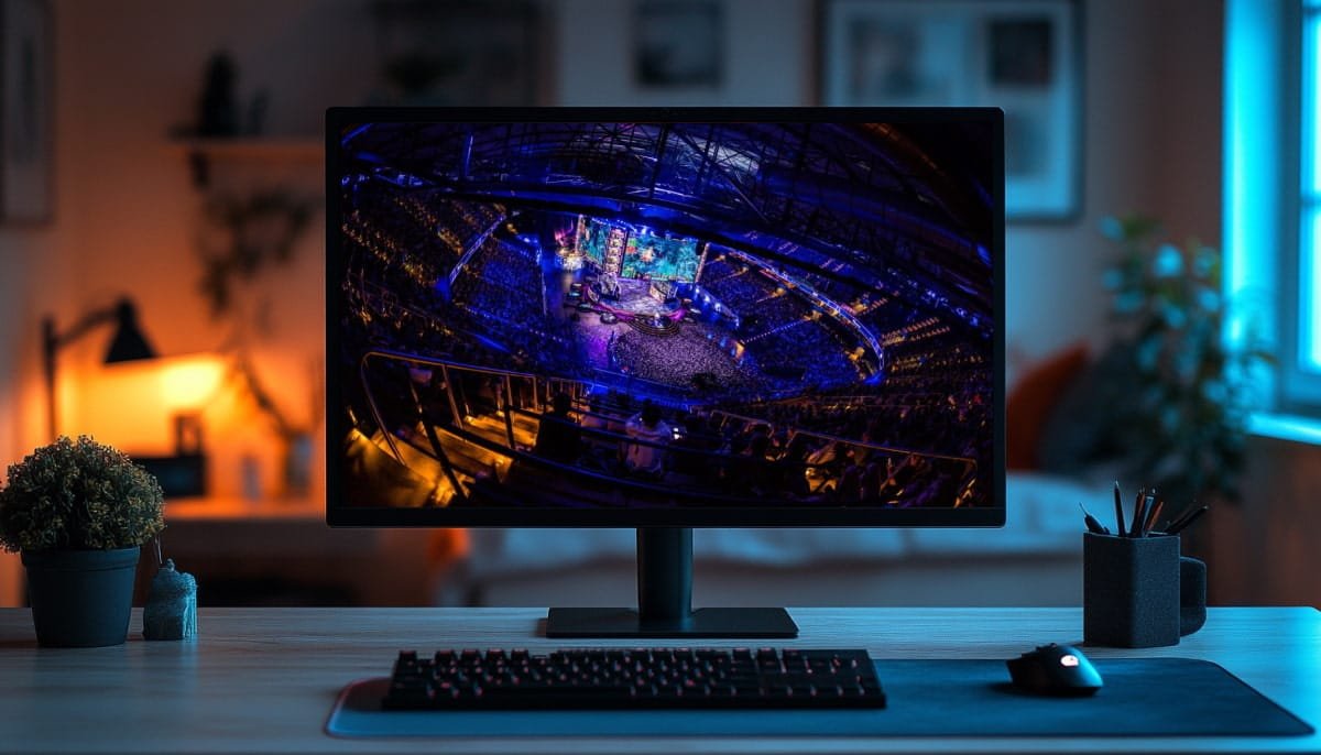 Packed arena at The International Dota 2 tournament