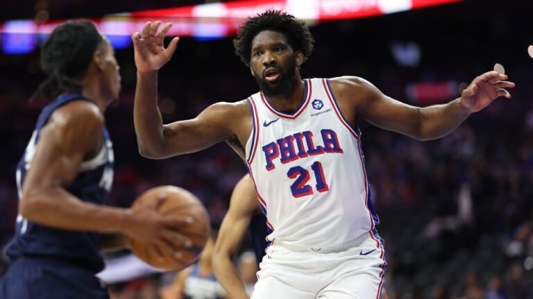 76ers' Joel Embiid (left knee) plays in preseason finale