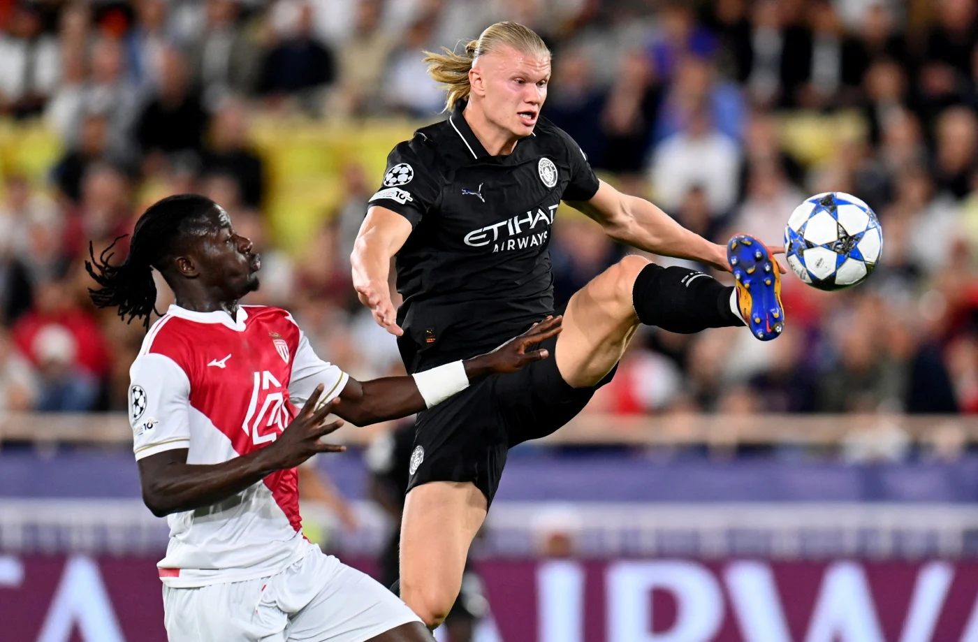 Haaland Double Not Enough as Monaco Hold Man City in Champions League
