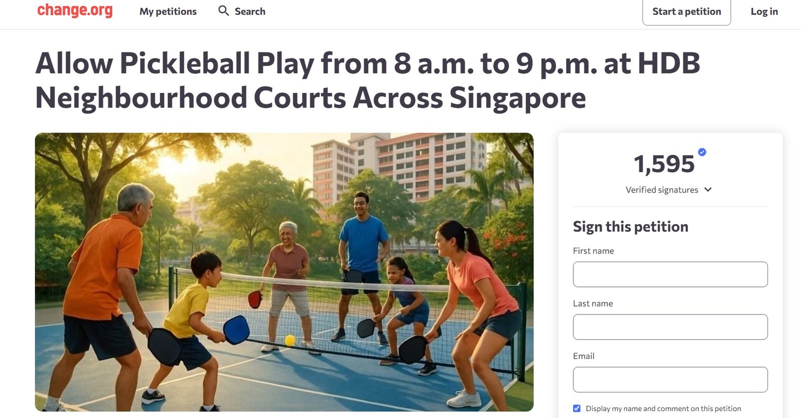 Pickleball Community in Singapore Band Together, Put Forth Petition for Longer Hours at HDB Courts – Pickleball News Asia