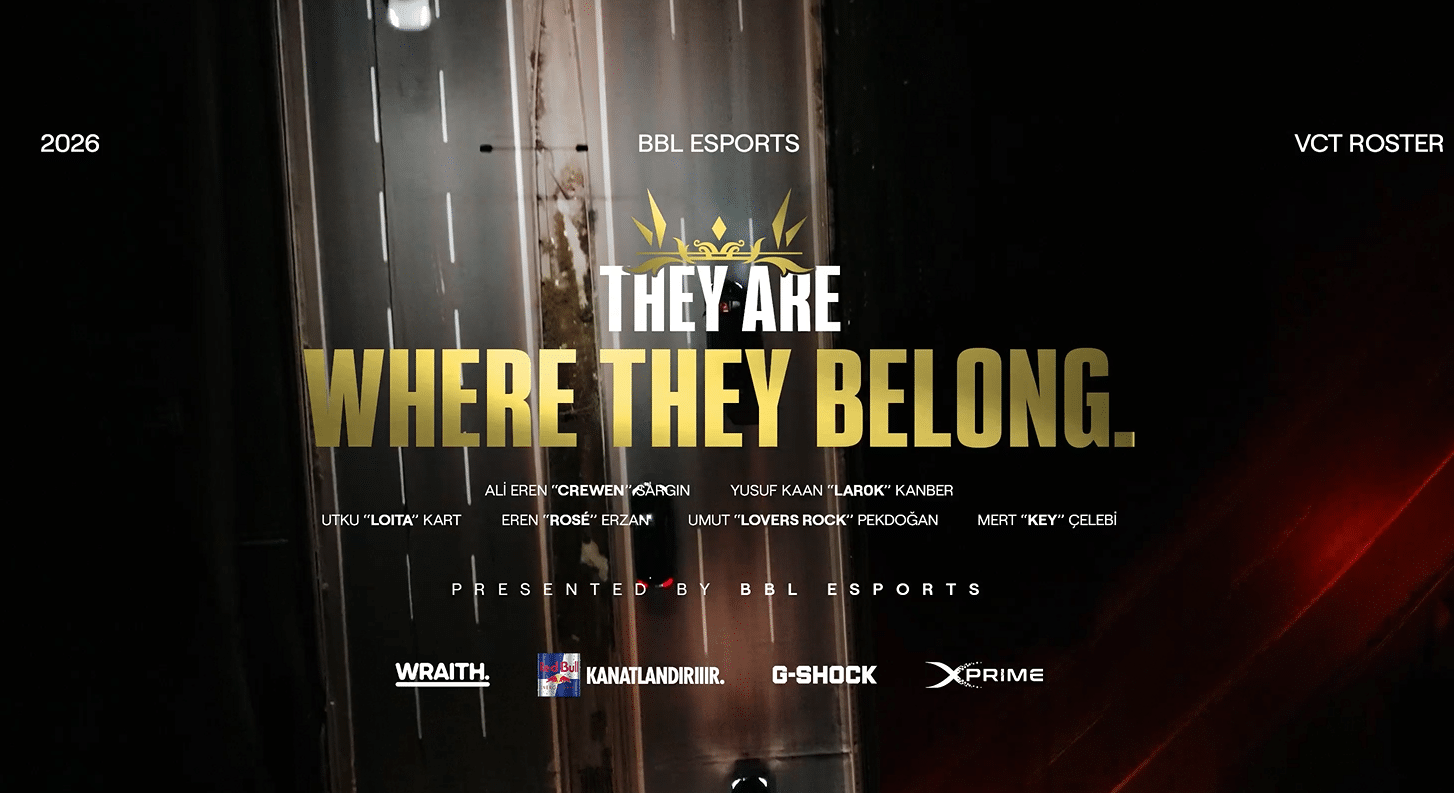 VALORANT BBL Esports VCT 2026 roster announcement graphic