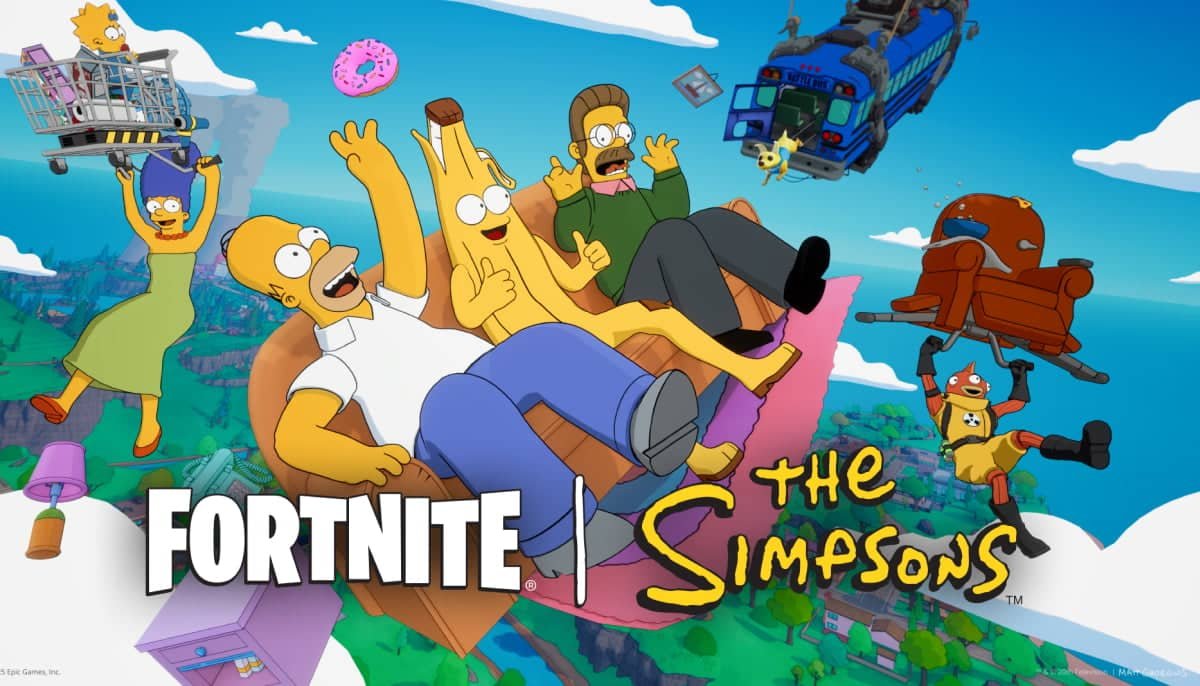 Fortnite x Simpsons cover art