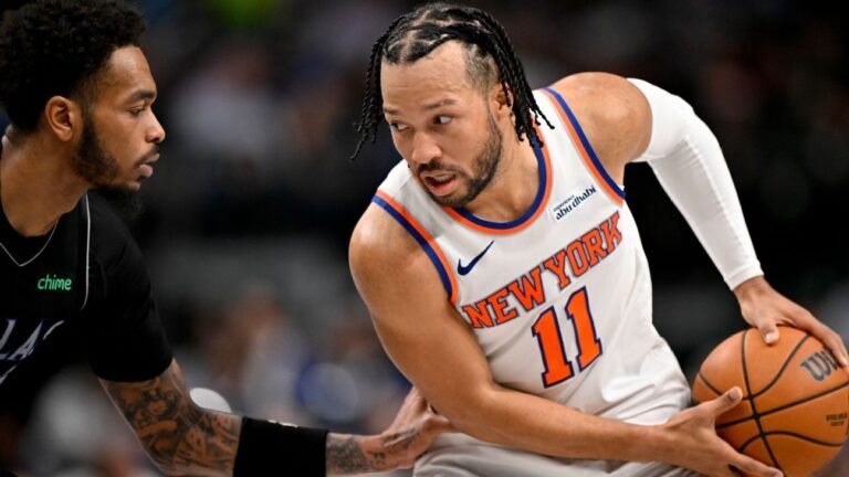 Jalen Brunson returns from ankle sprain as Knicks edge Mavs