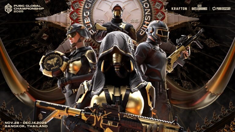 PUBG Pick'em Challenge for Global Championships during PUBG United 2025 announcement graphic featuring esports skins