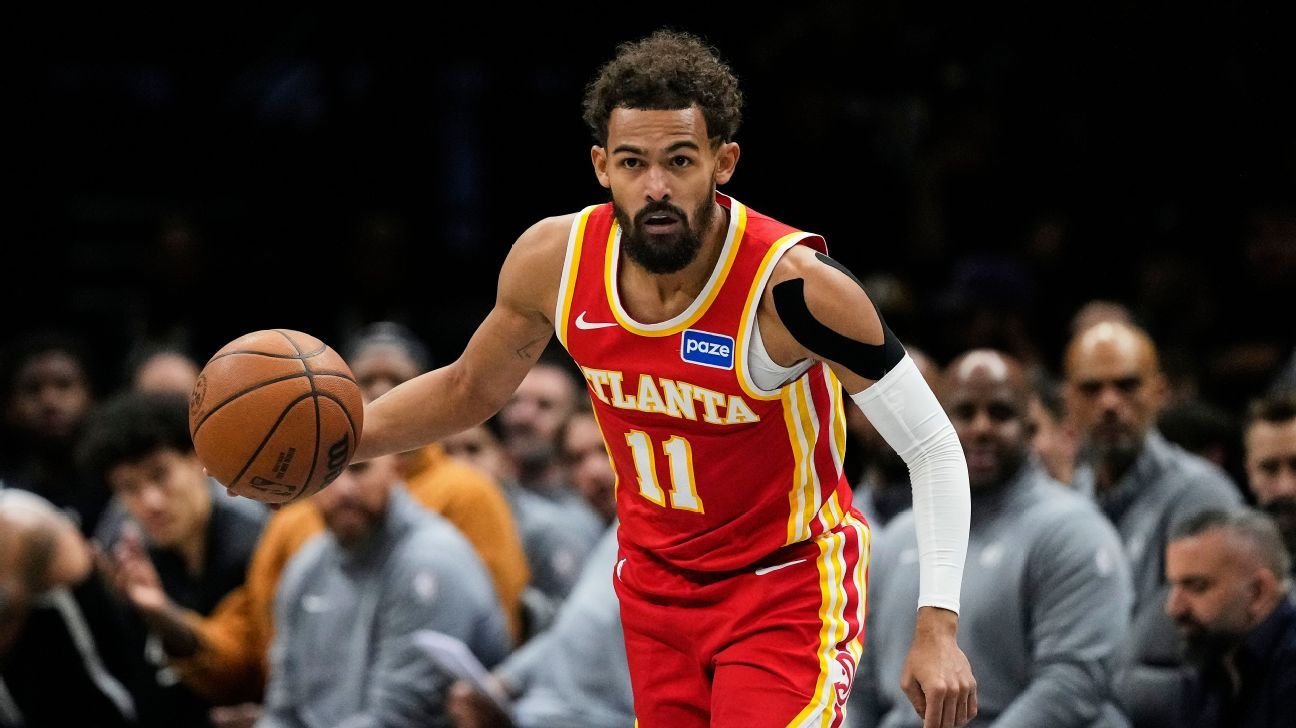 Sources: Trae Young (MCL sprain) out at least four weeks