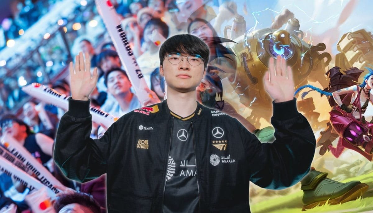 The man in the photo is Lee Sang-hyeok, better known by his gaming alias Faker