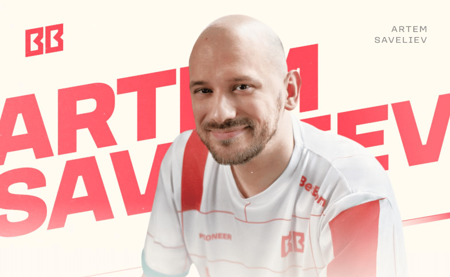 BetBoom Team new CEO, Artem 'Pioneer' Saveliev, announcement photo