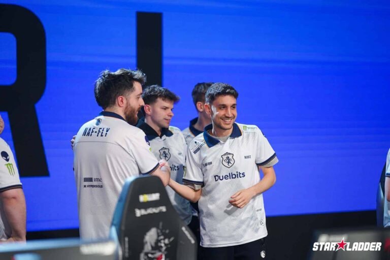 Image of Team Liquid Counter-Strike team celebrating at StarLadder Budapest Major 2025