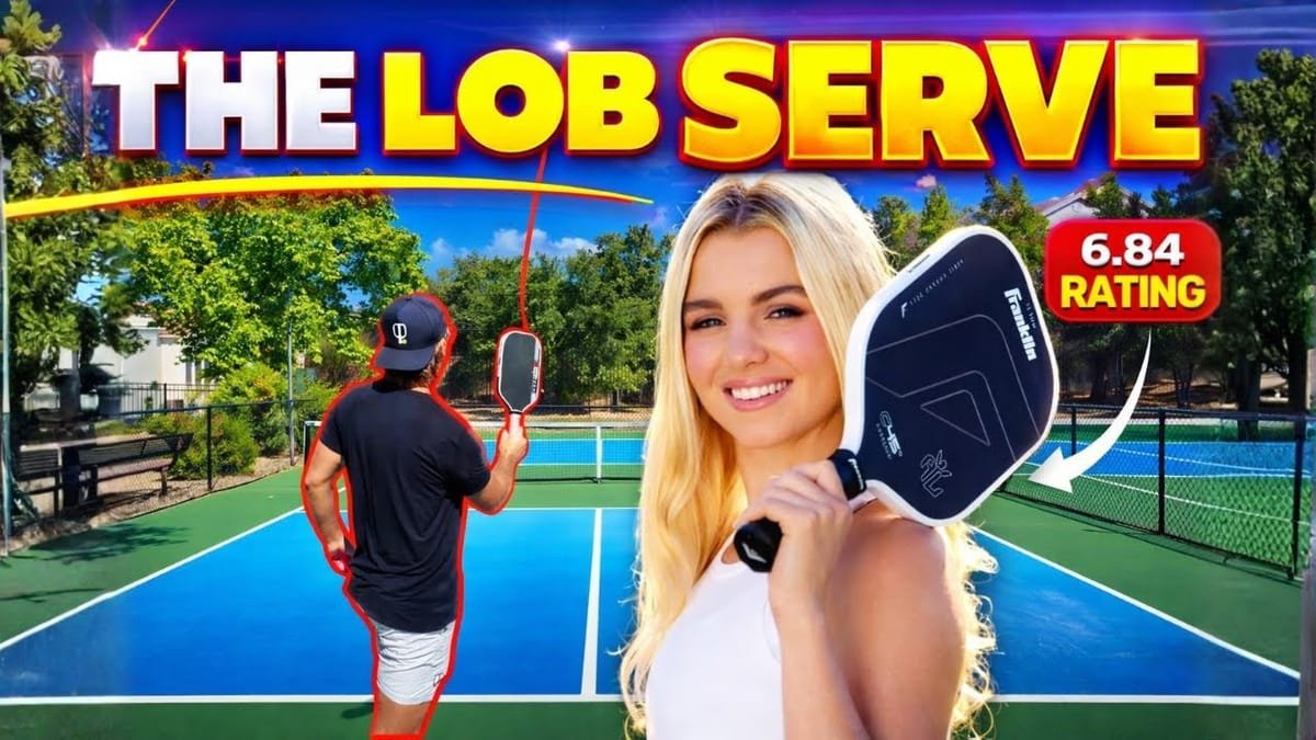 How to Hit the Anna Leigh Waters Lob Serve – The Dink Pickleball
