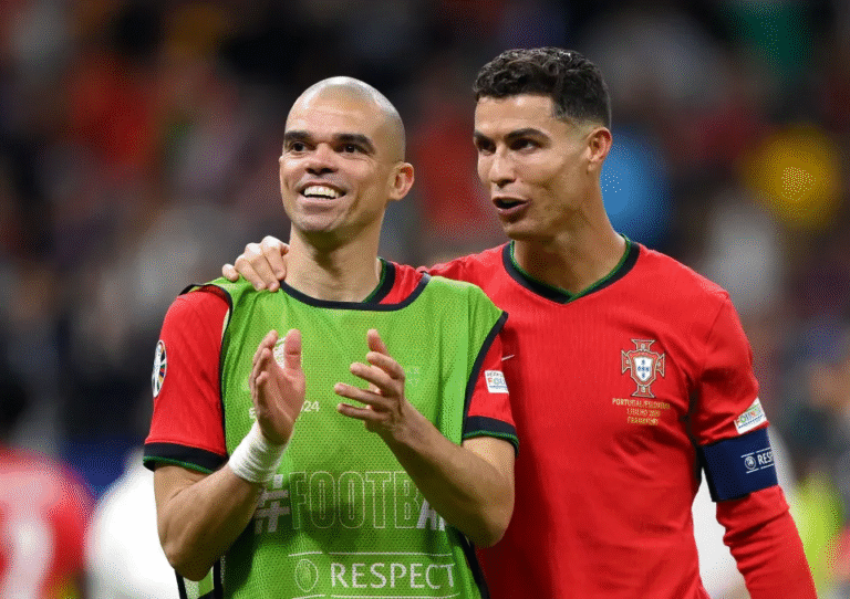 UFOOTBALL Cristiano Ronaldo and Pepe Portugal