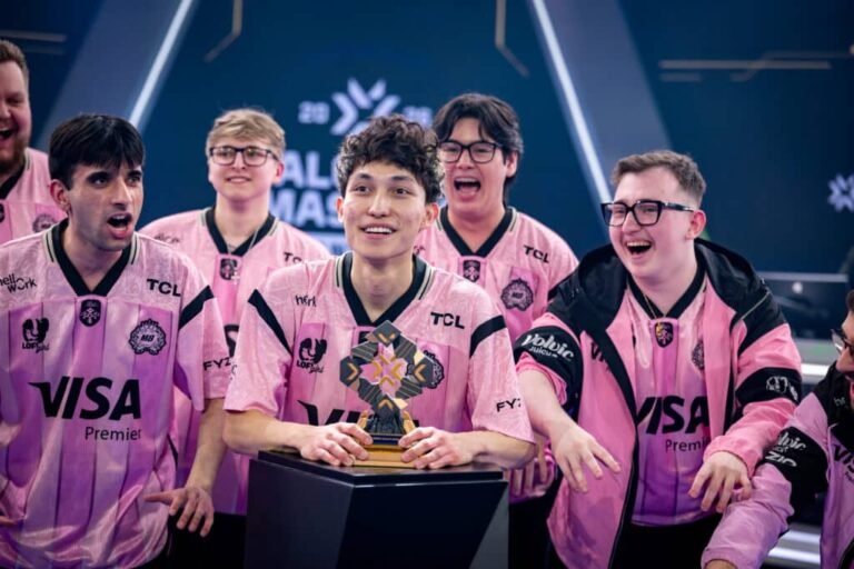 Gentle Mates marteen with VCT EMEA Kickoff 2026 trophy