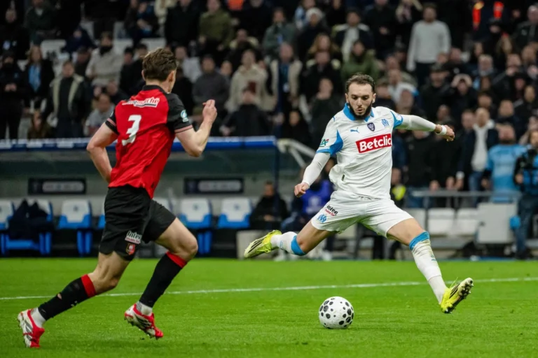 Marseille strike early to see off Rennes and reach French Cup quarter-finals
