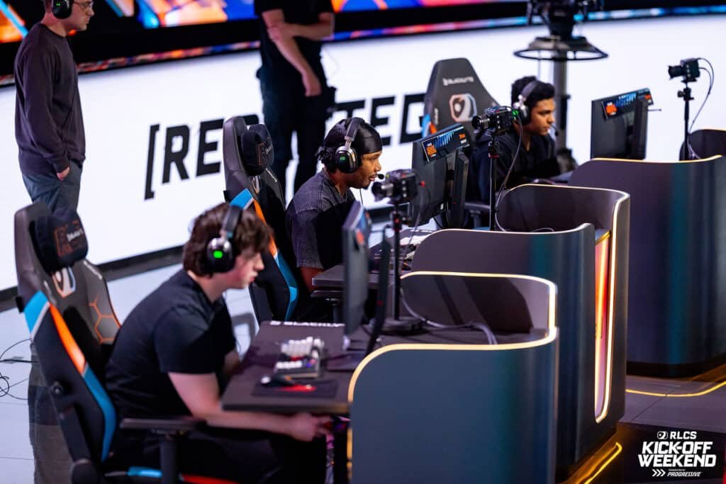 Image of REDACTED Rocket League team competing at RLCS Kick-Off Weekend