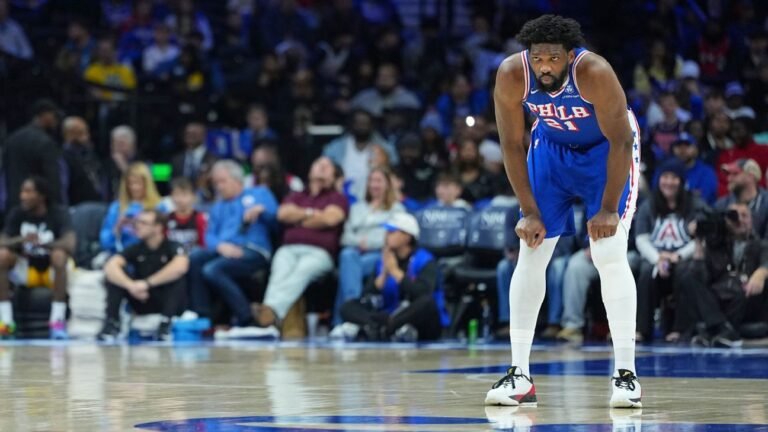 76ers' Joel Embiid out at least 3 games with oblique strain