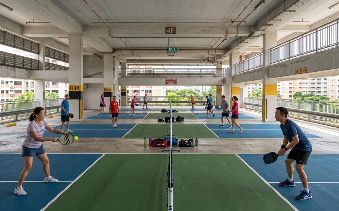 Singapore MP Wants MSCP Floors Repurposed into Pickleball Courts, but Proposal Meets Stiff Opposition – Pickleball News Asia