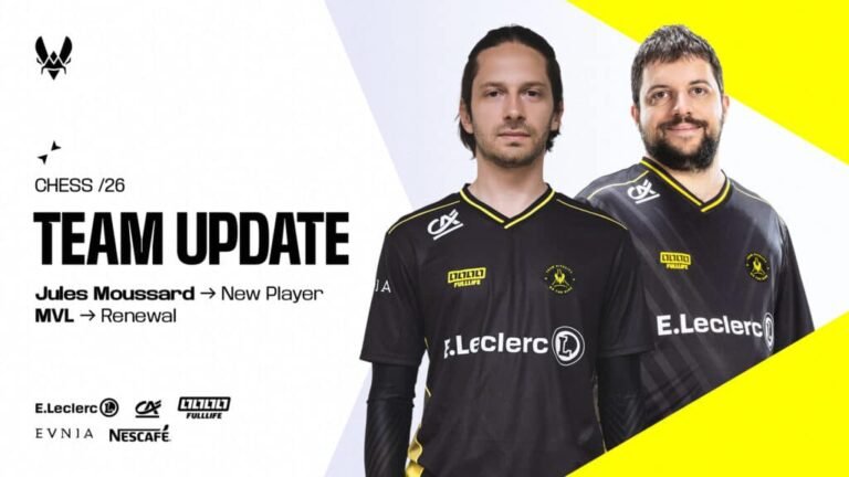 Team Vitality signs chess champion Jules Moussard and retains Maxime Vachier Lagrave