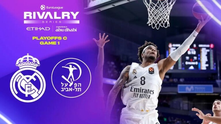 Real Madrid survives late rally to take Game 1 over Hapoel Tel Aviv