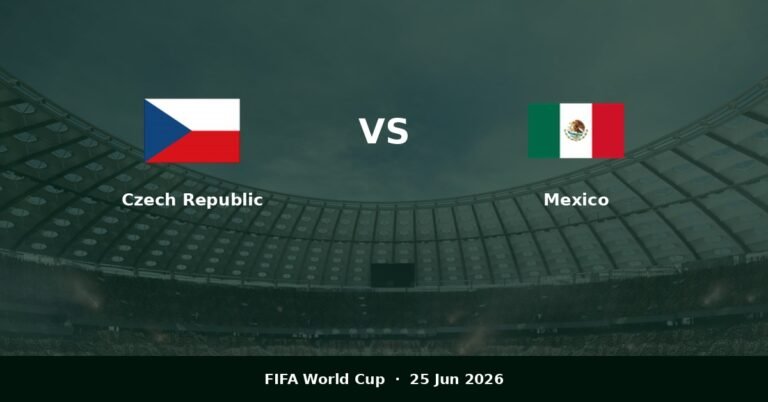 Czech Republic vs Mexico Prediction