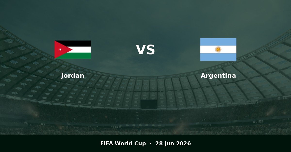 Jordan vs Argentina Prediction | Lineup, Odds & Tips (2026)