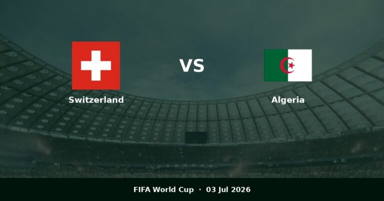 Switzerland vs Algeria Prediction | Lineup, Odds & Tips (2026)