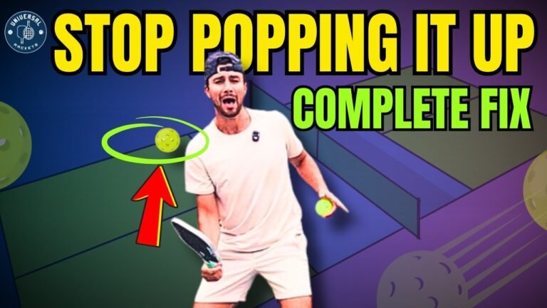 The Technical Repair to Cease Popping Up Your Pickleball Shot – The Dink Pickleball