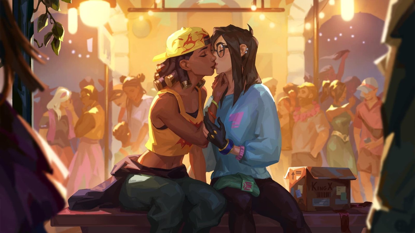 valorant killjoy raze kissing