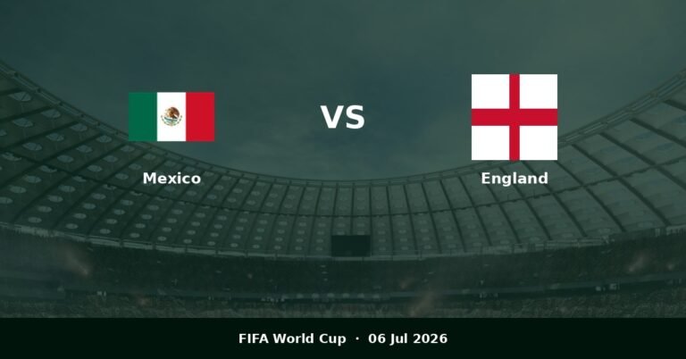 Mexico vs England Prediction | Lineup, Odds & Tips (2026)