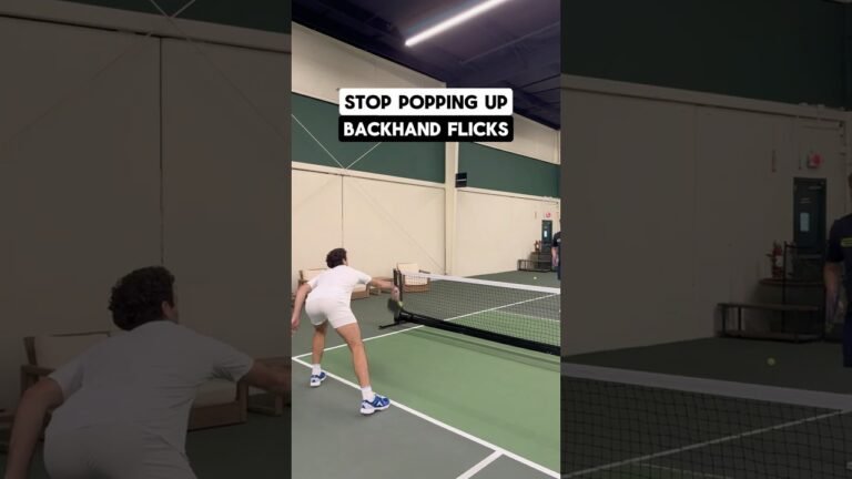 Backhand Flick Pickleball: Repair Your Paddle Face Now – The Dink Pickleball