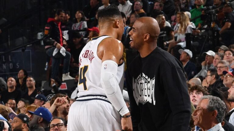 Chris Paul, Russell Westbrook trip collectively after retirements