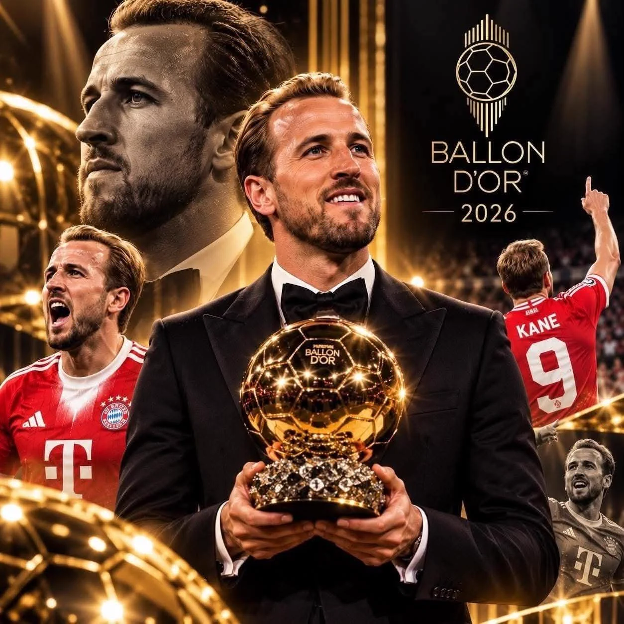 Kane wins 2026 Ballon d’Or for Bayern Munich and England